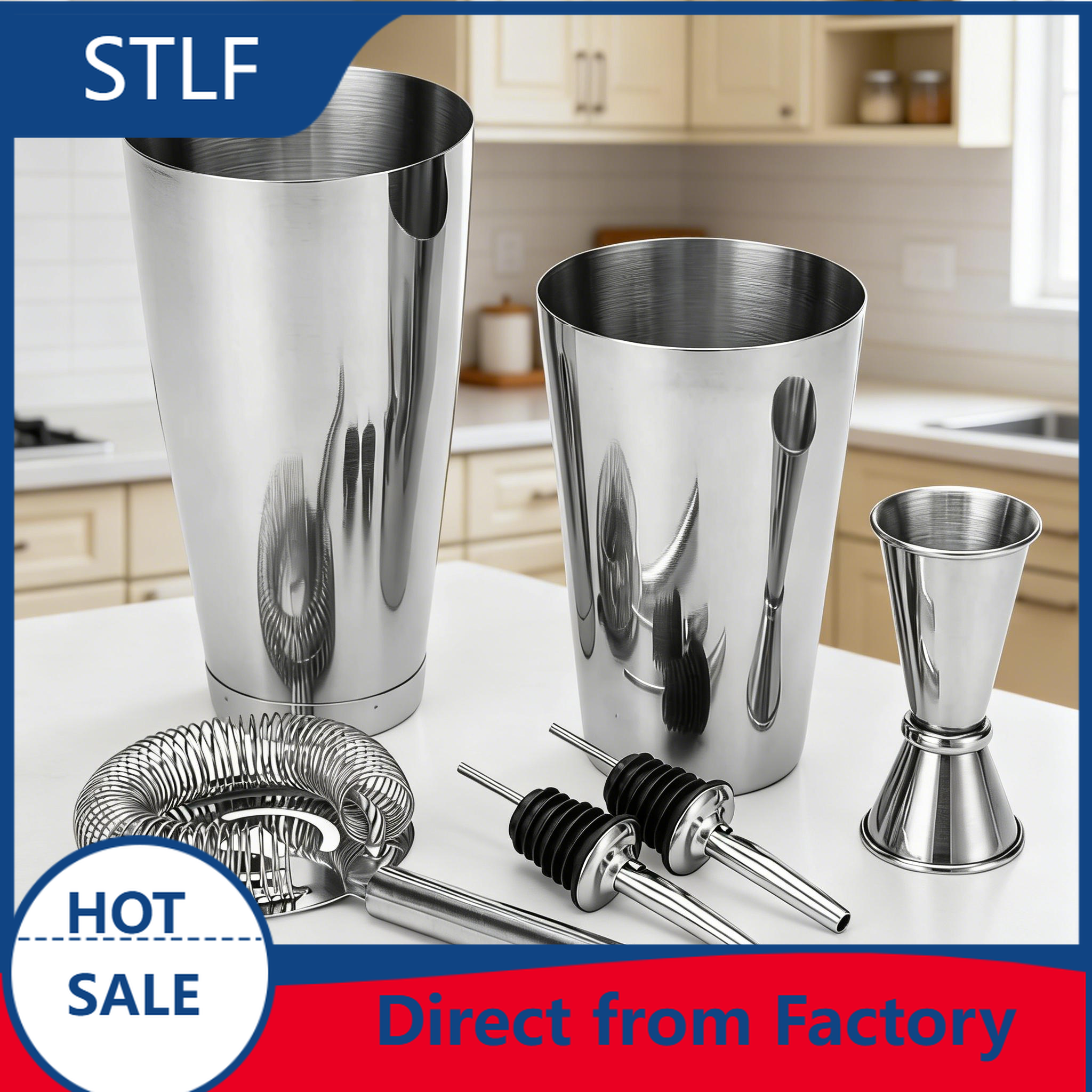 Boston Shaker Set - stllCocktail Maker Set Boston Weighted Cocktail