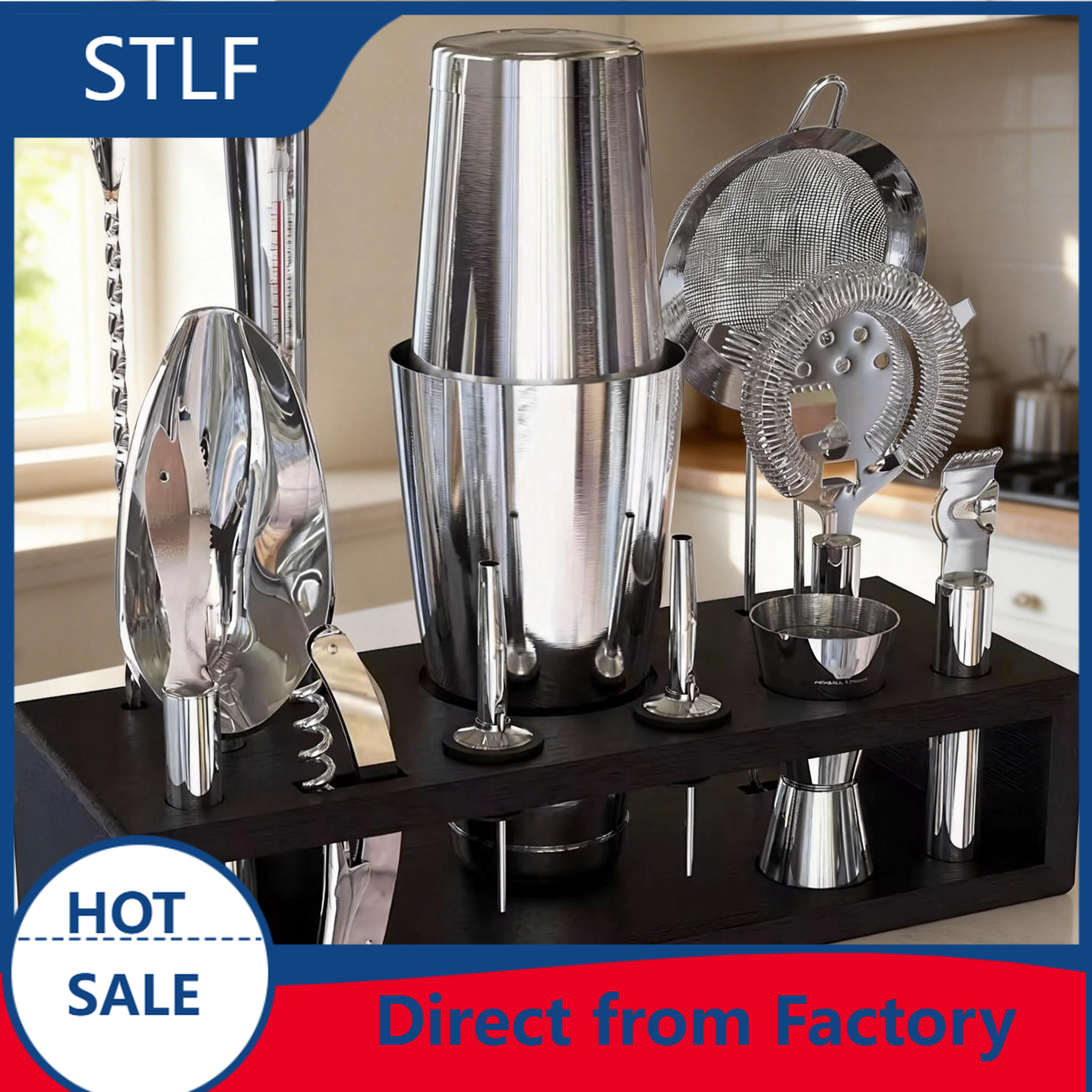 Boston Shaker Set - stllCamol 14-Piece Stainless Steel Mixology Bartender