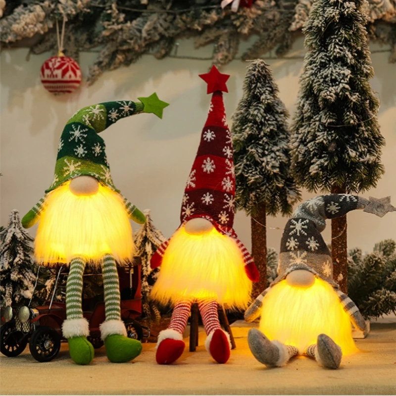 Home Bargains - Christmas Gnome Faceless Doll Night Light
