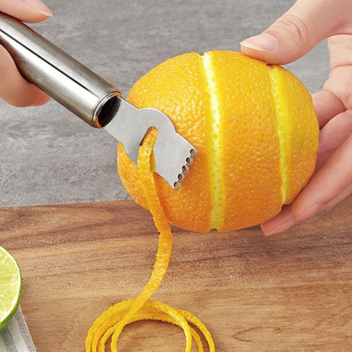 Silver Lemon Zester Tool/Corer - Peeler Channel Knife のレビューと価格