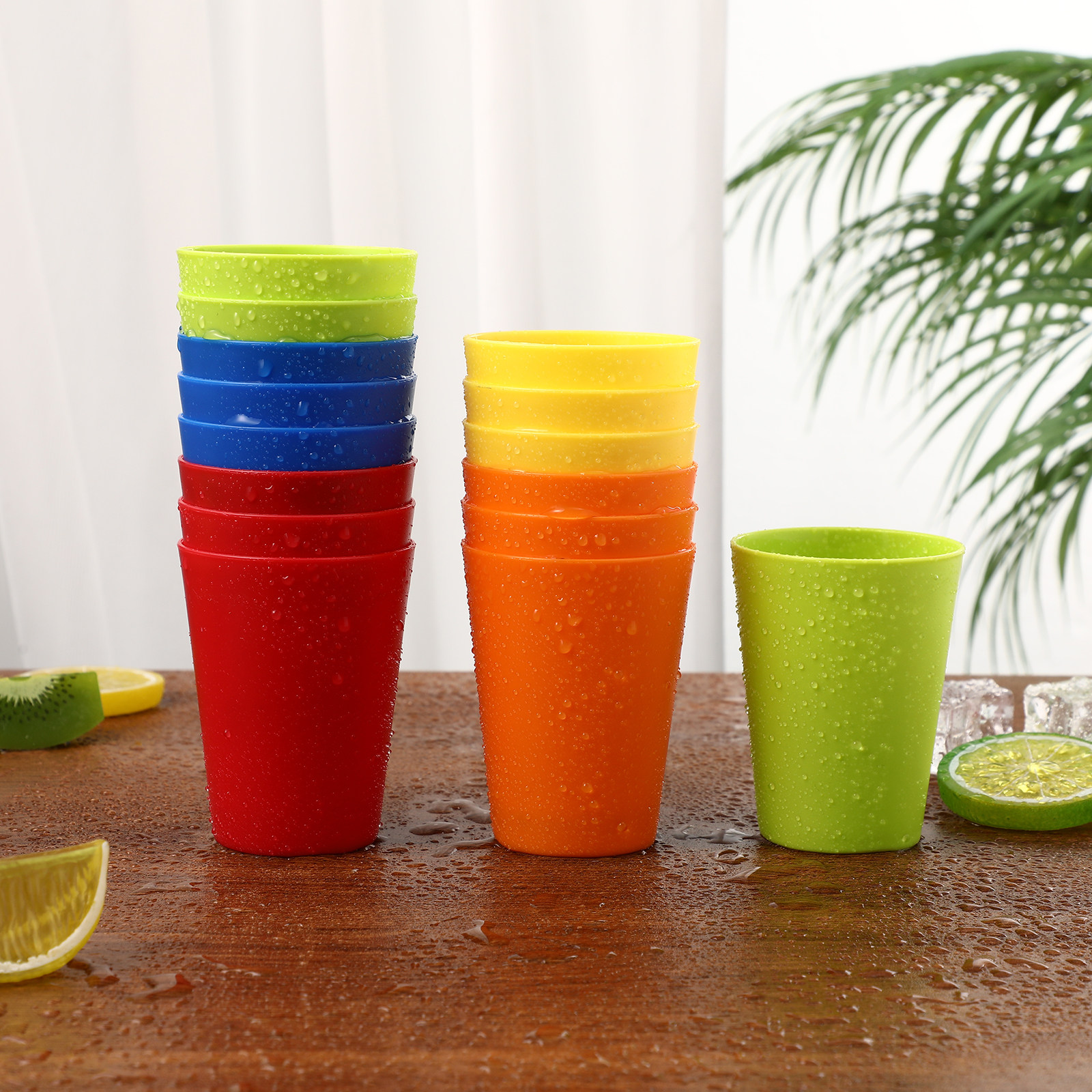 15Pcs Plastic Colorful Reusabl - Home Bar Supplies のレビューと価格