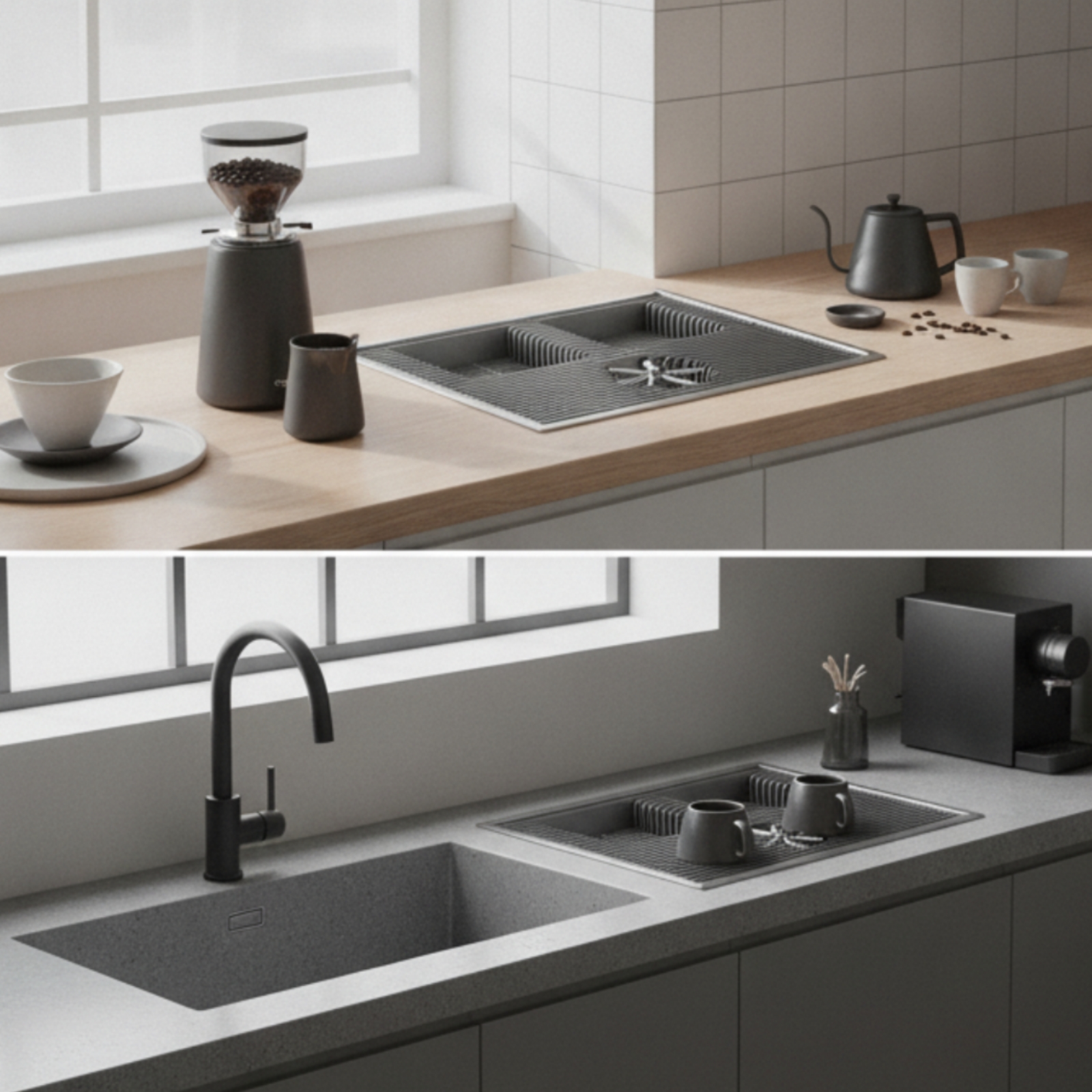 Flat Coffee Drainage Tray Buil - Home Barista のレビューと価格