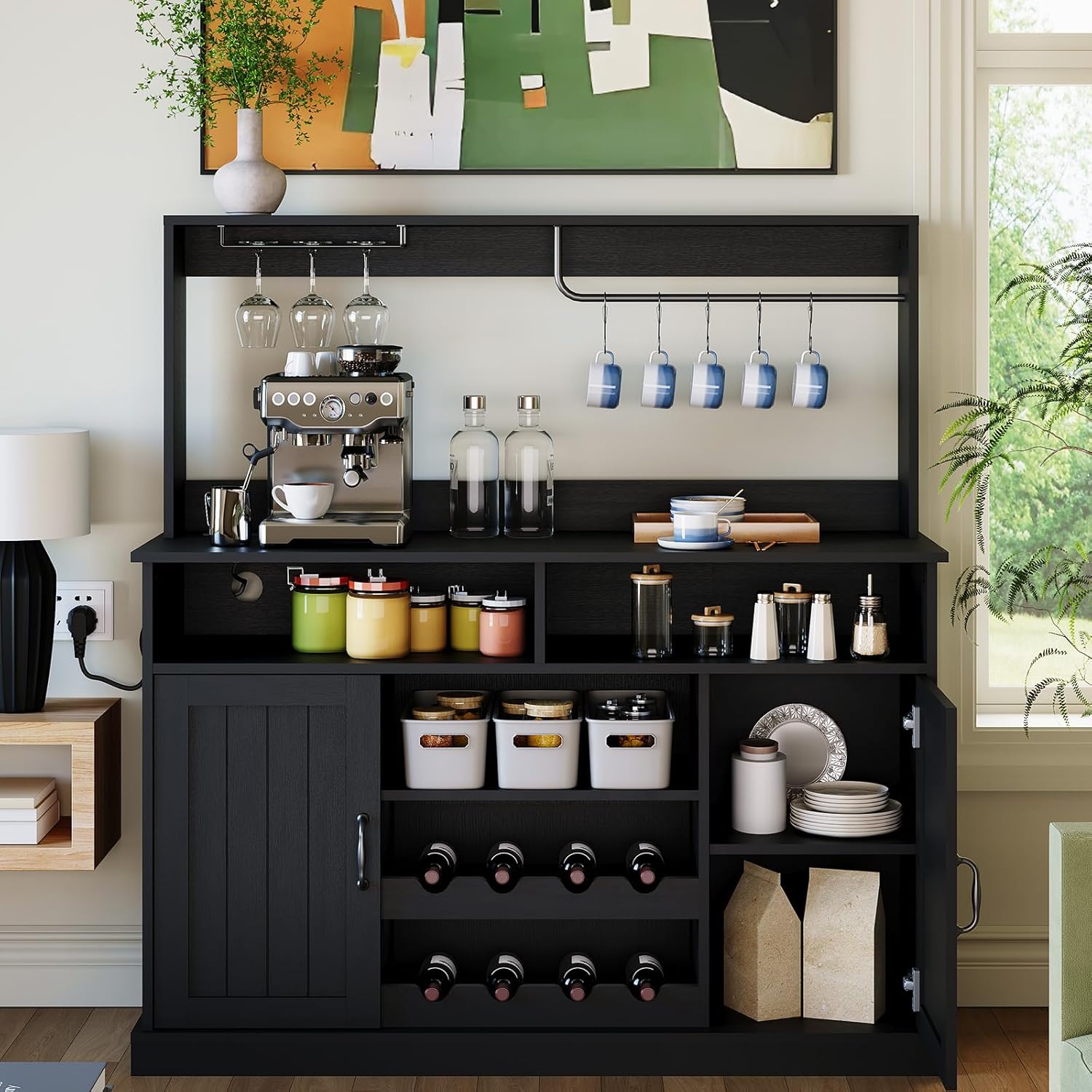 47 in Farmhouse Coffee Bar Cab - Home Bar And Cabinet のレビューと価格