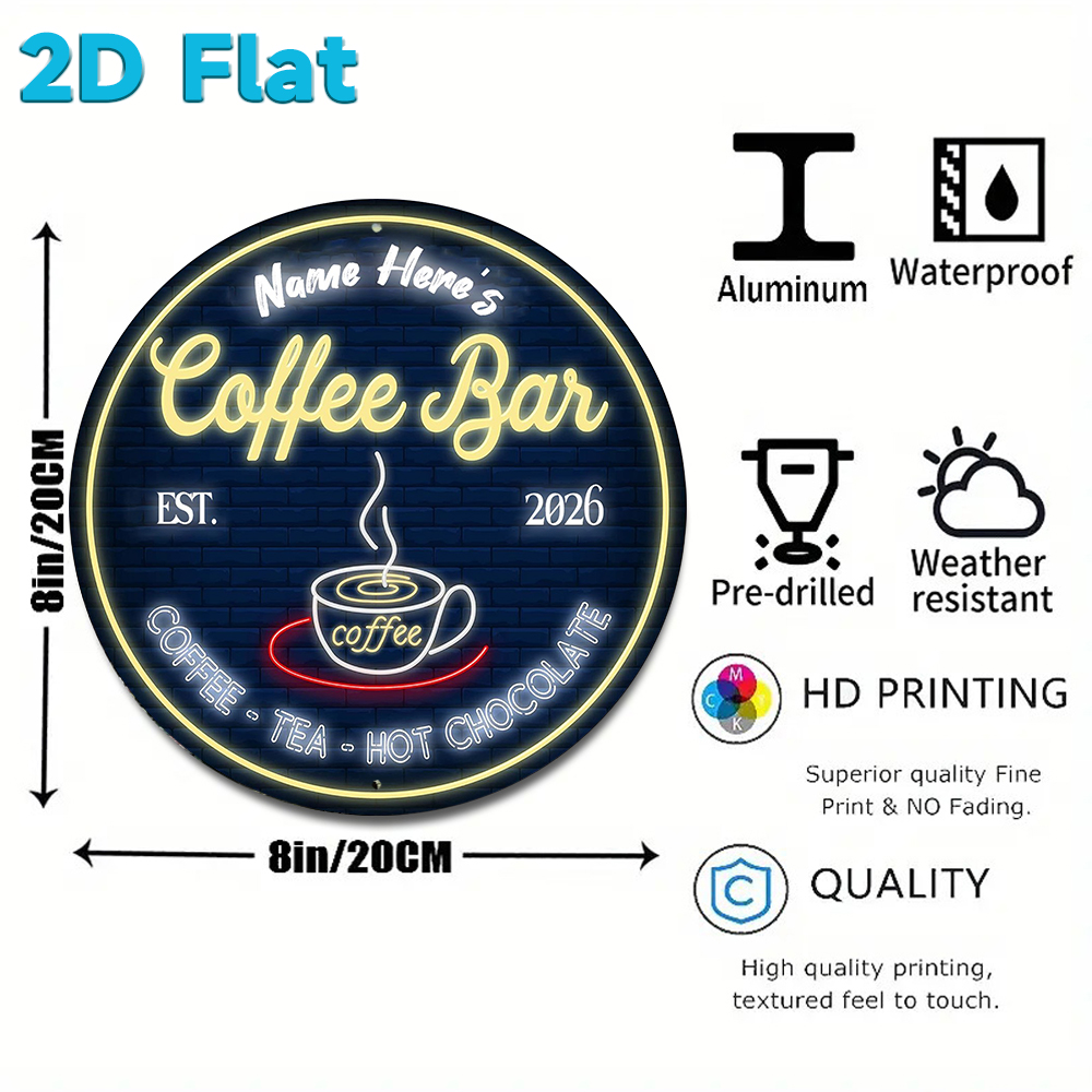 Custom Name & Year Coffee Bar  - Home Bar And Coffee のレビューと価格