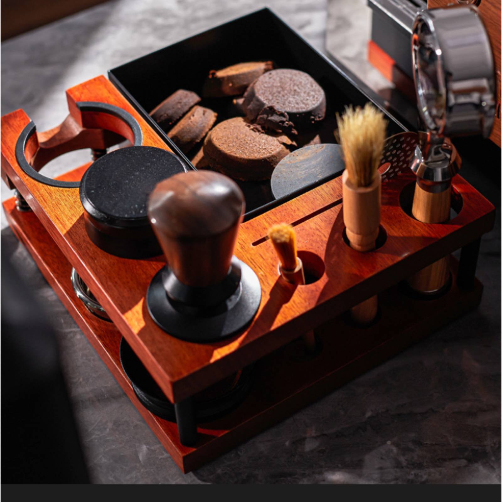 Wood Tamping Station Multi-Fun - Home Barista のレビューと価格