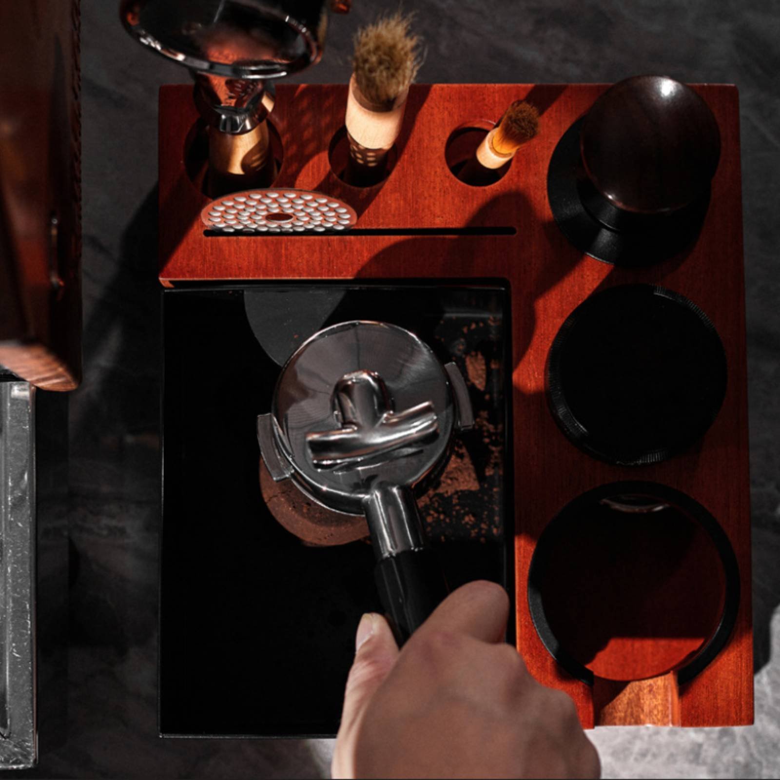 Wood Tamping Station Multi-Fun - Home Barista のレビューと価格
