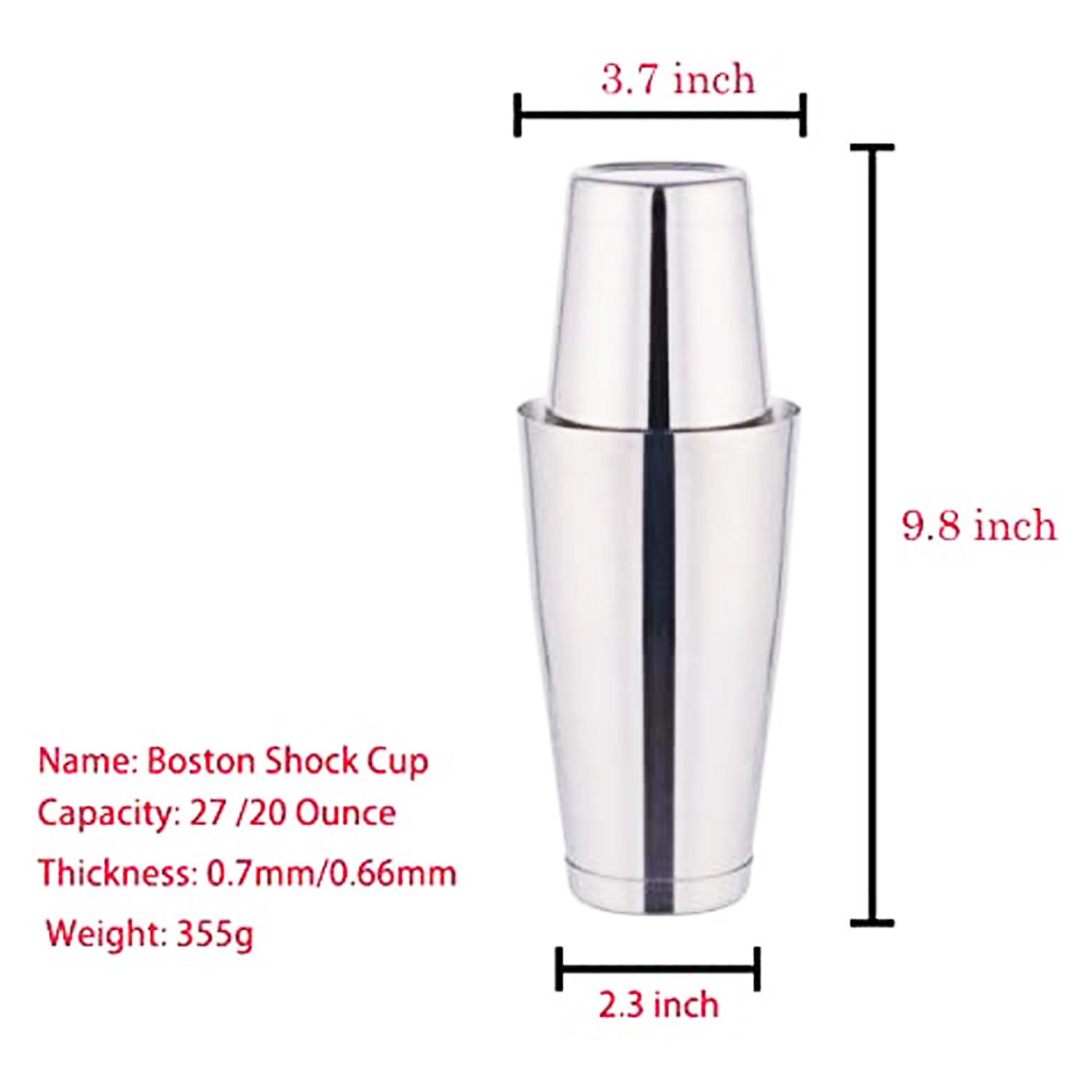 stllFactory Hot Selling 6pc Bo - Boston Shaker Set のレビューと価格