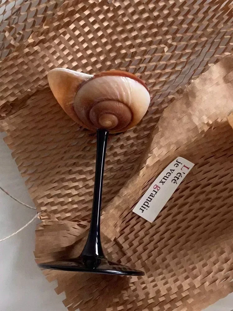 Natural Conch Wine Glass Bar a - Home Bar And Cabinet のレビューと価格