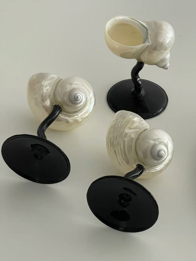 Natural Conch Wine Glass Bar a - Home Bar And Cabinet のレビューと価格