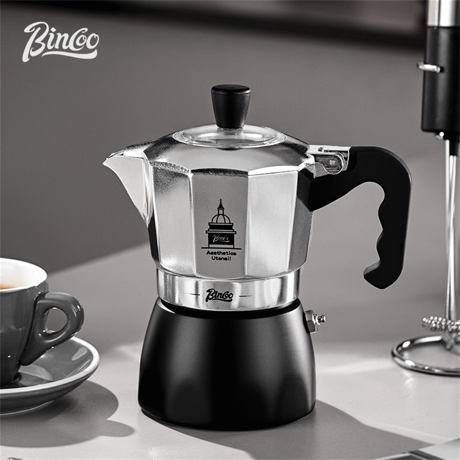 BINCOO Double Valve Moka Pot，E - Home Barista のレビューと価格