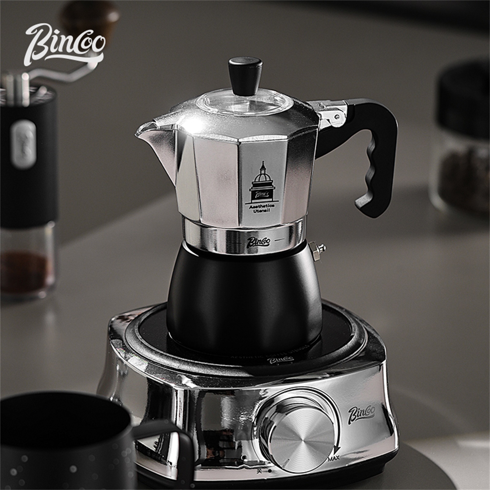 BINCOO Double Valve Moka Pot，E - Home Barista のレビューと価格