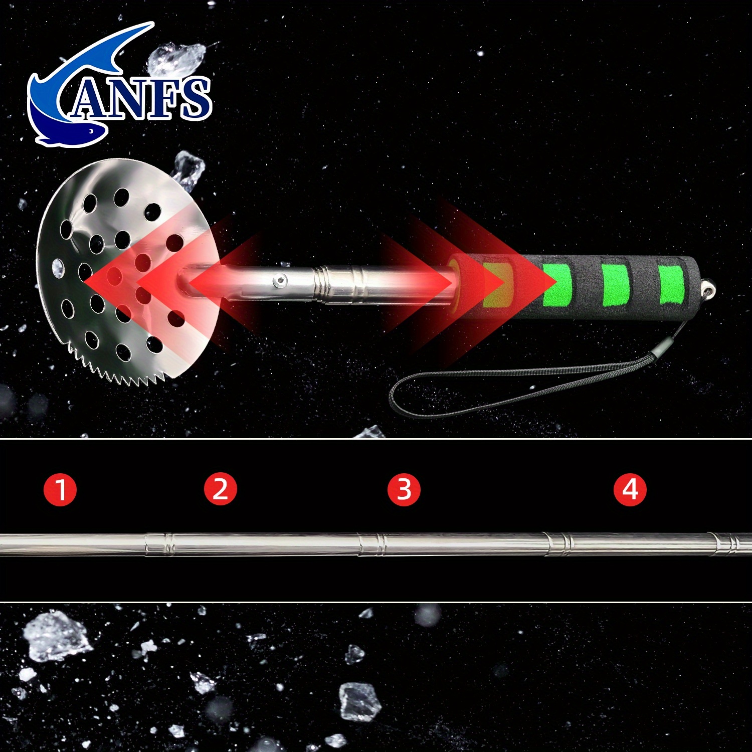 ANFS Retractable Ice Fishing S - Ice Pick Pick のレビューと価格