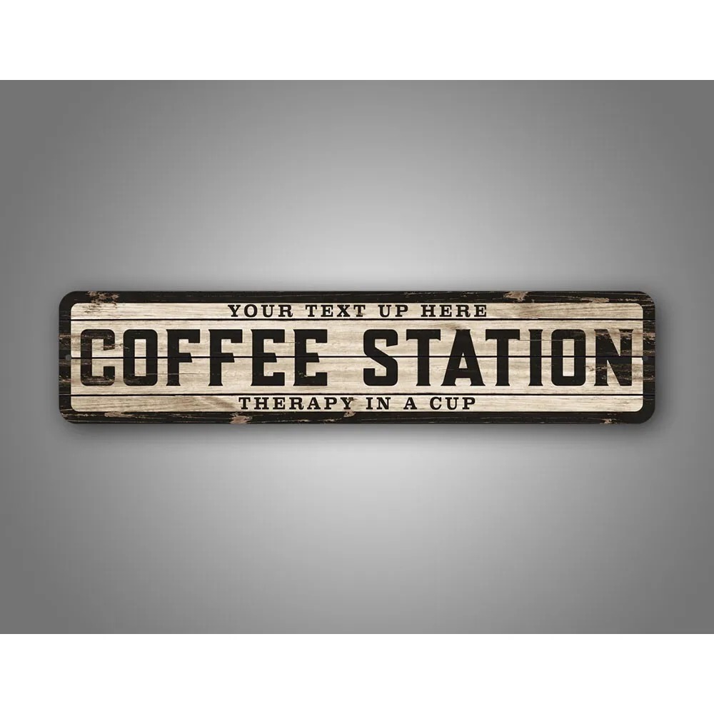 Custom Text Logo Weathered Woo - Home Bar And Coffee のレビューと価格