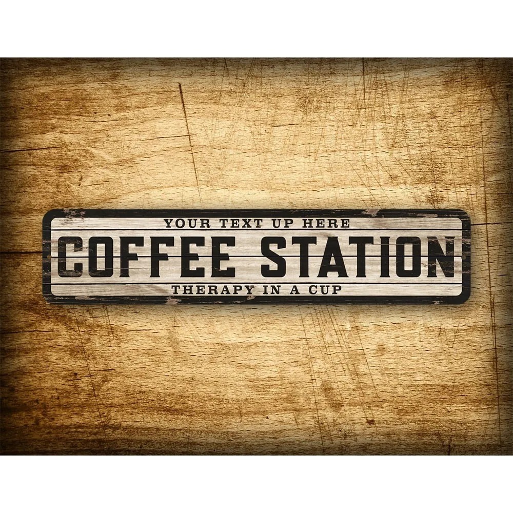 Custom Text Logo Weathered Woo - Home Bar And Coffee のレビューと価格