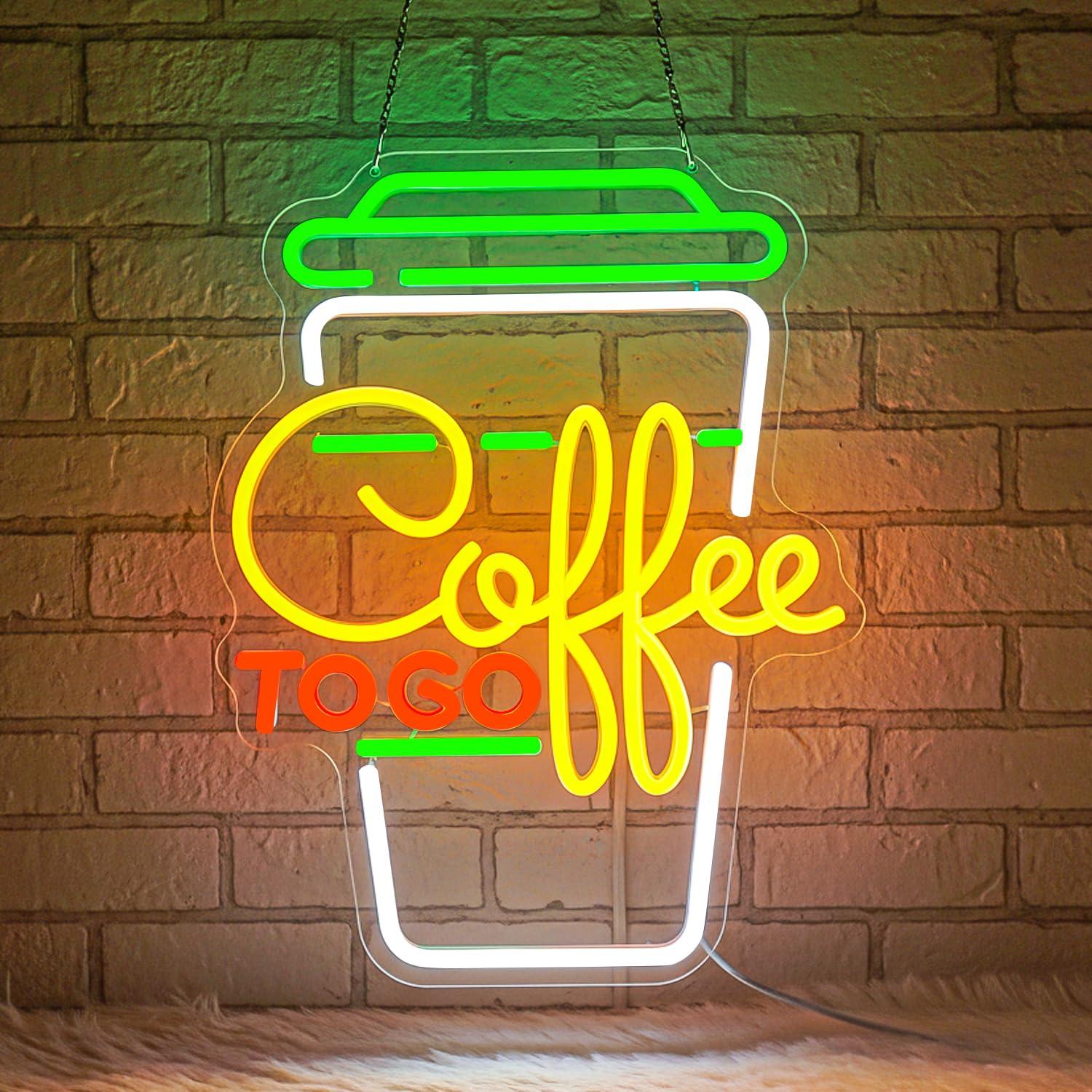 Coffee Neon Sign USB Dimmable  - Home Bar And Coffee のレビューと価格