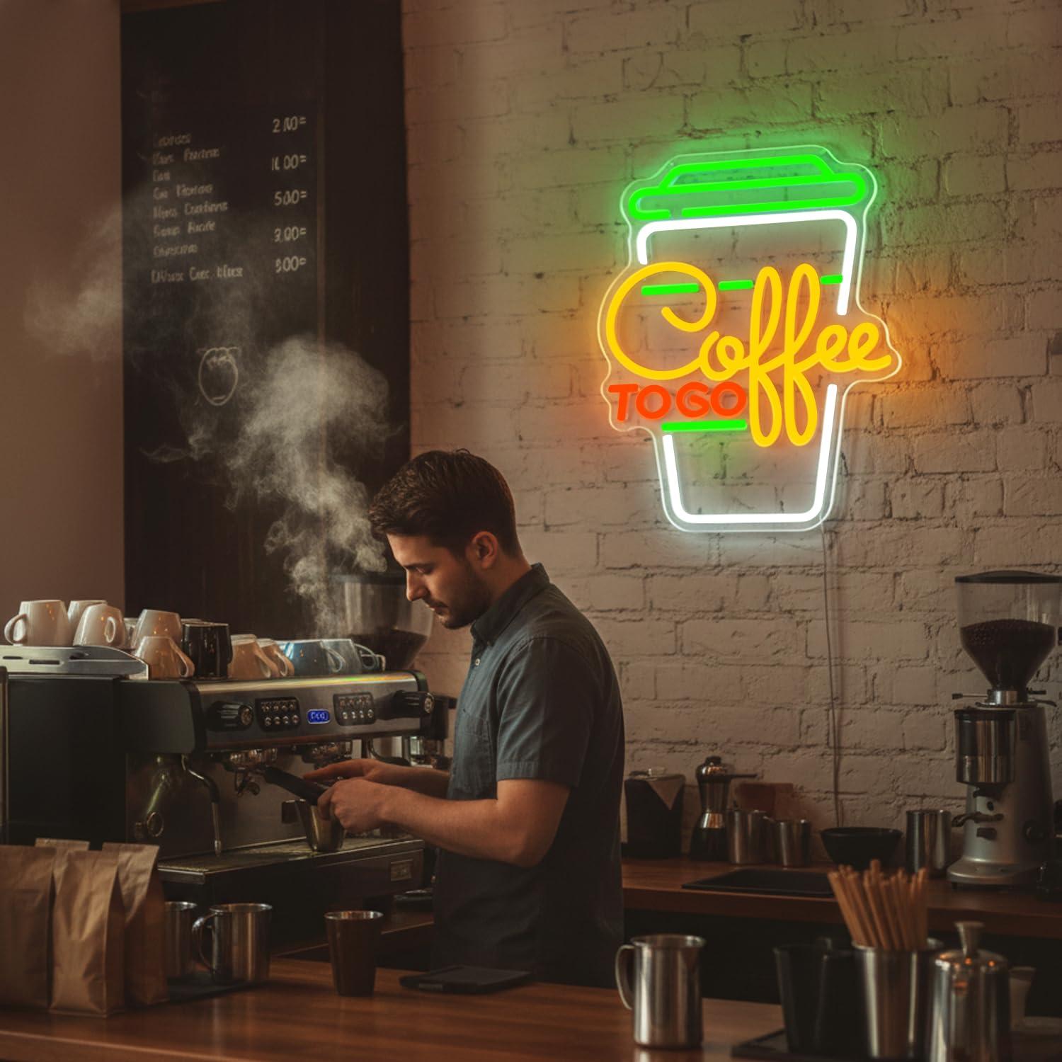 Coffee Neon Sign USB Dimmable  - Home Bar And Coffee のレビューと価格