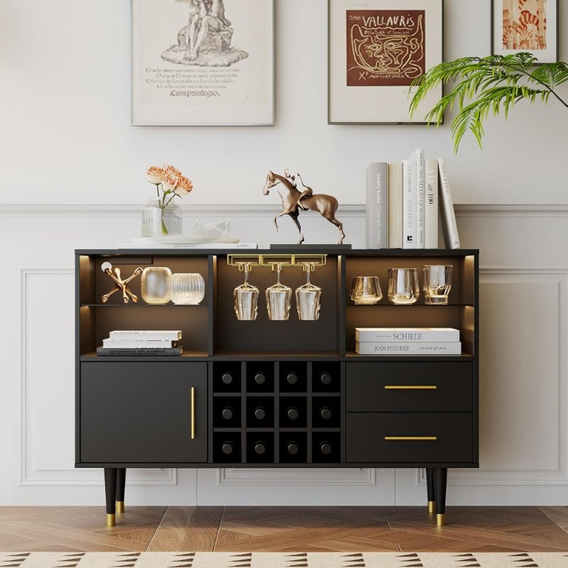 NEW - Bar Cabinet and Coffee B - Home Bar And Cabinet のレビューと価格