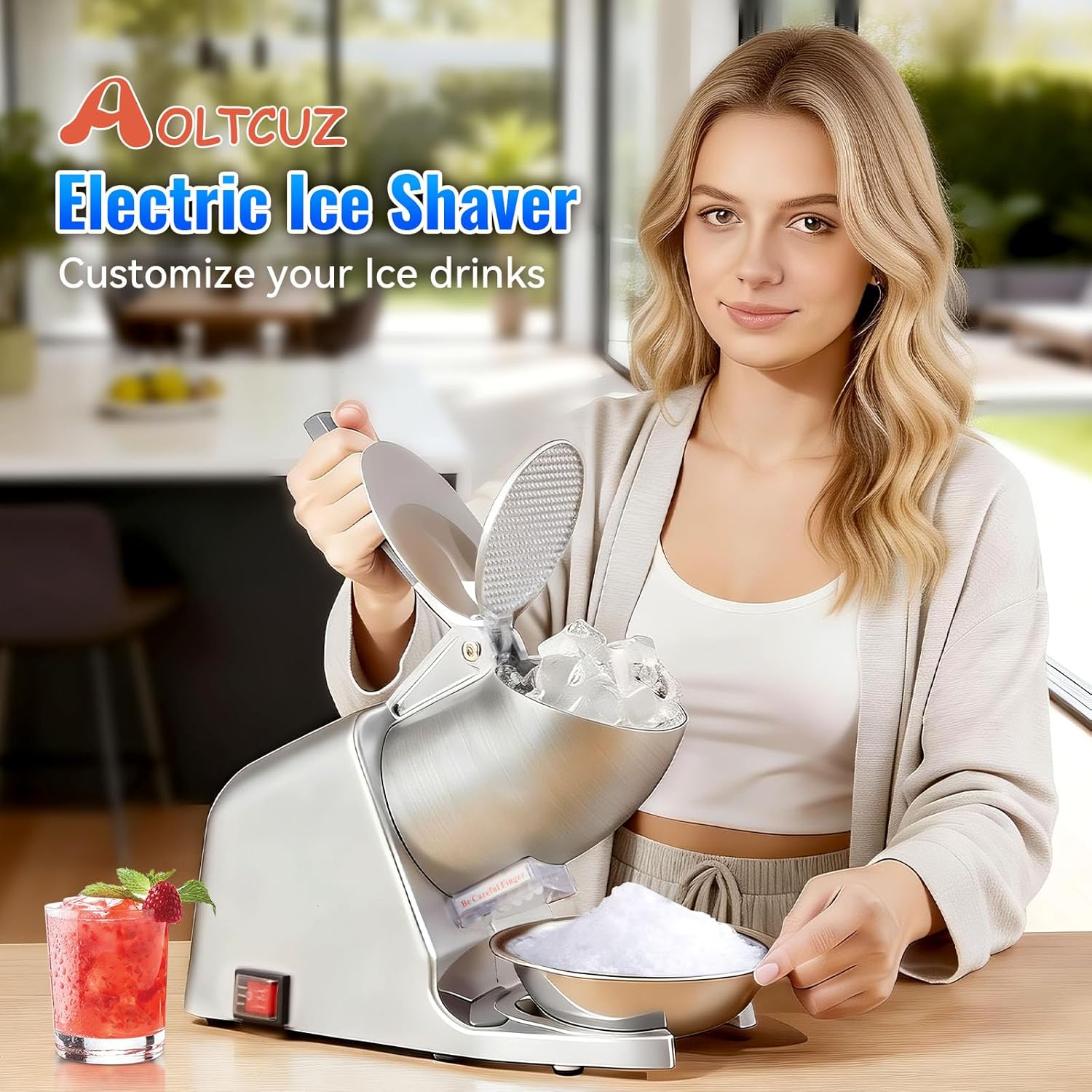 186lbs/h Dual Blade Ice Shaver - Ice Pick Pick のレビューと価格
