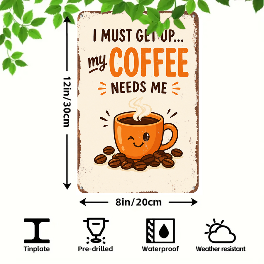 2D flat retro metal tin plate, - Home Bar And Coffee のレビューと価格