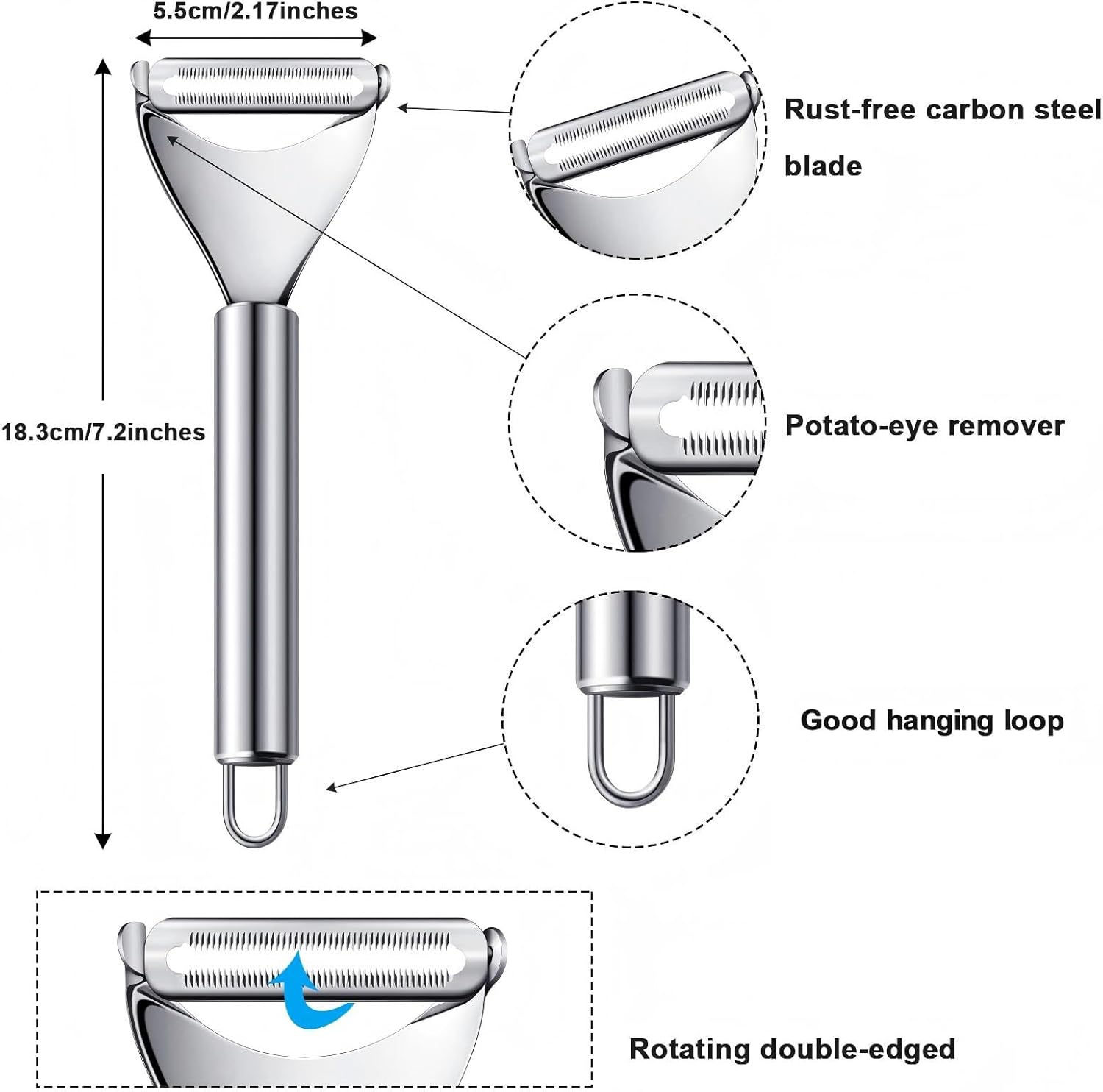 2 Pieces Stainless Steel Lemon - Peeler Channel Knife のレビューと価格