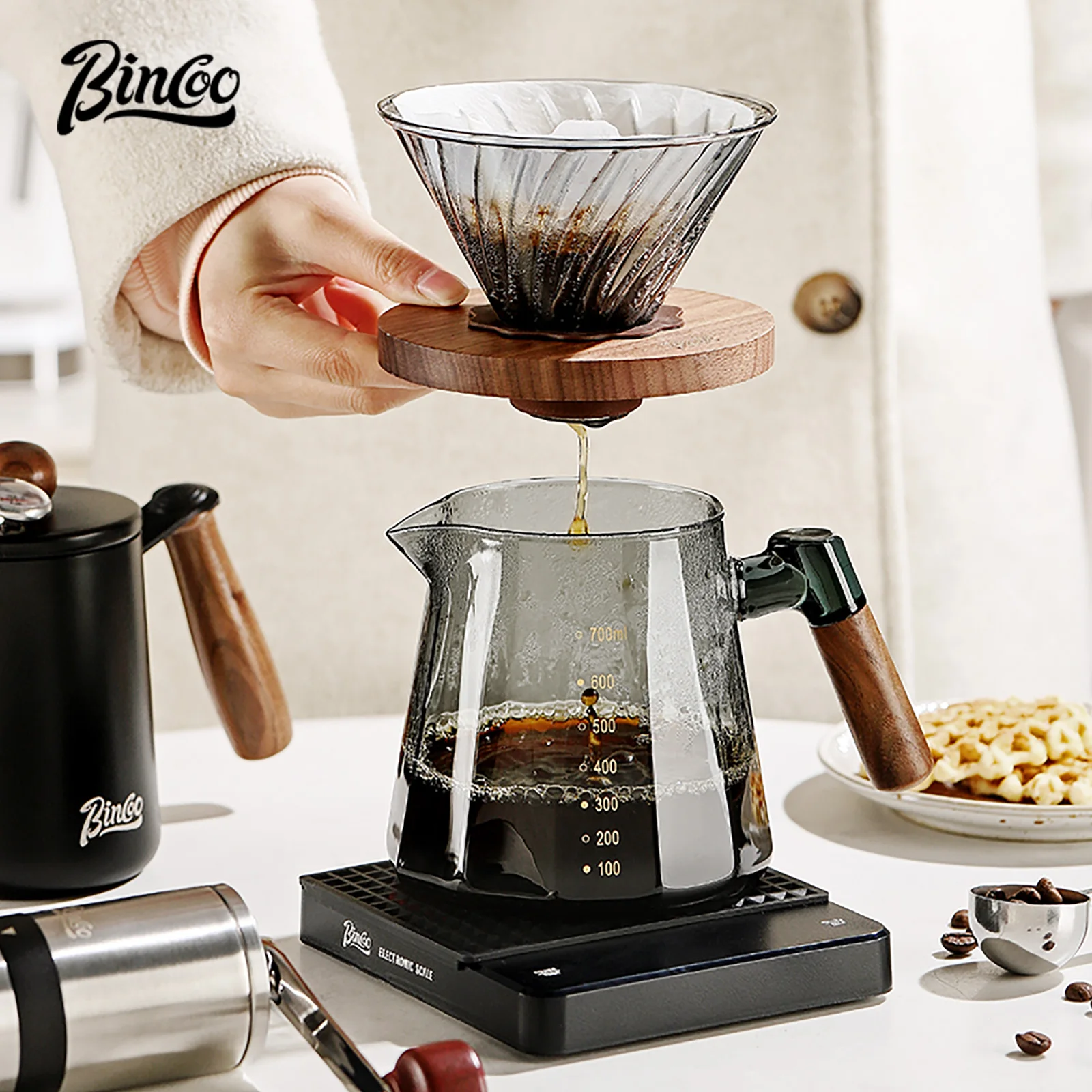 Bincoo 800ml Barista Pour Over - Home Barista のレビューと価格
