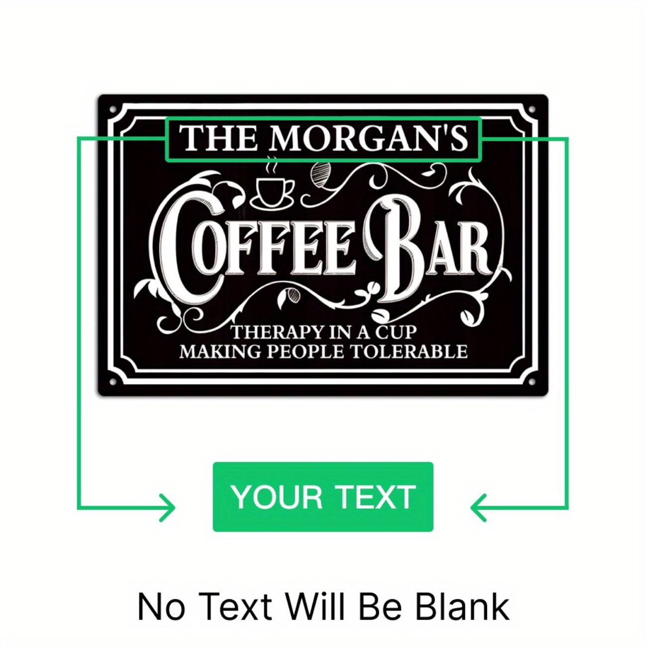 1pc Personalized The Morgan's  - Home Bar And Coffee のレビューと価格