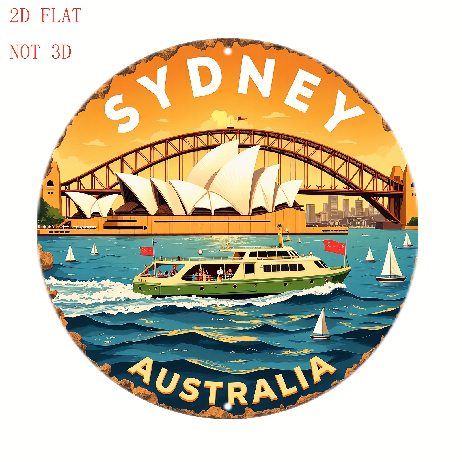 2D Metal Sign Sydney Australia - Home Bar Sydney のレビューと価格