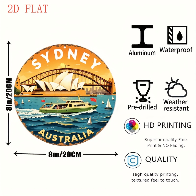 2D Metal Sign Sydney Australia - Home Bar Sydney のレビューと価格