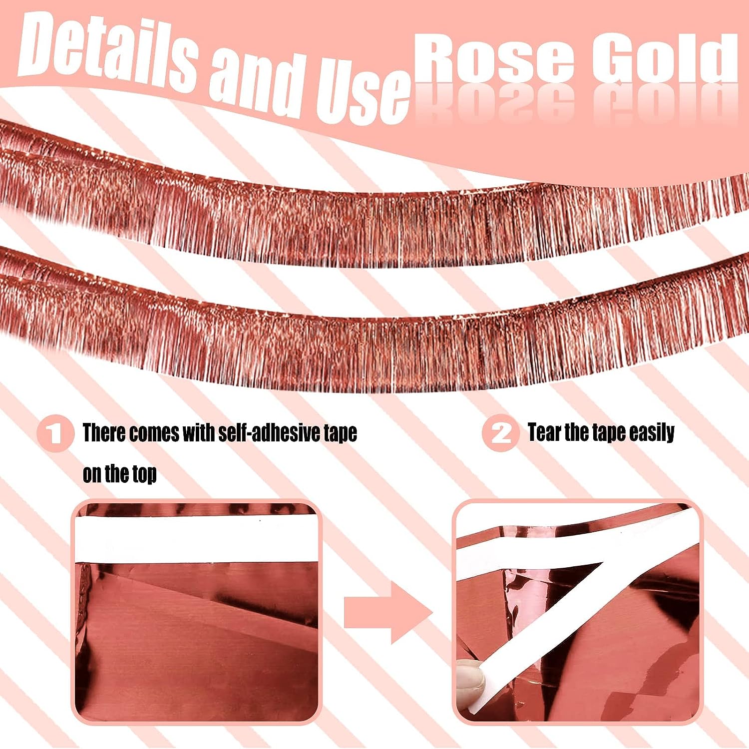 30x300CM Foil Fringe Garland S - Home Bargains のレビューと価格