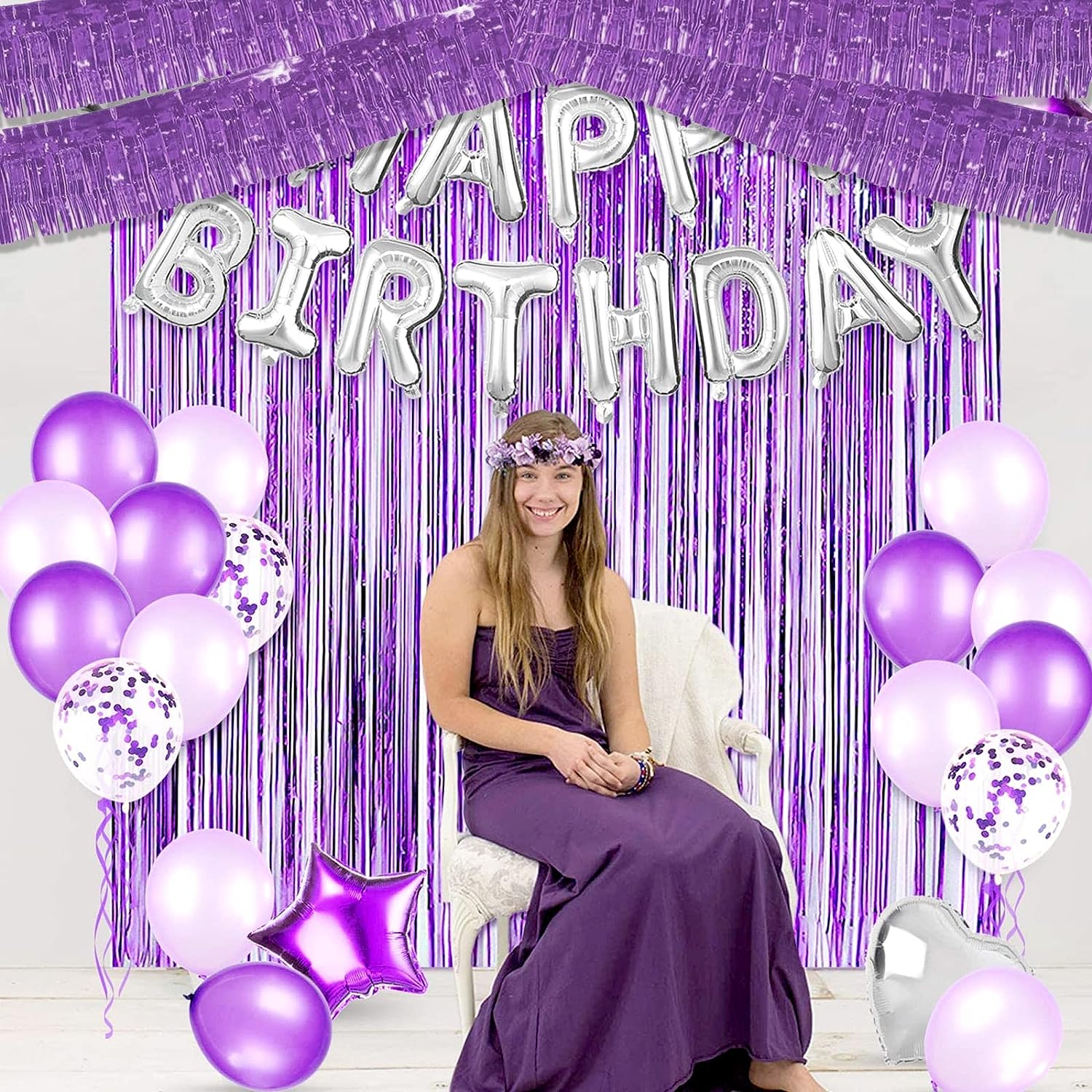 30x300CM Foil Fringe Garland S - Home Bargains のレビューと価格